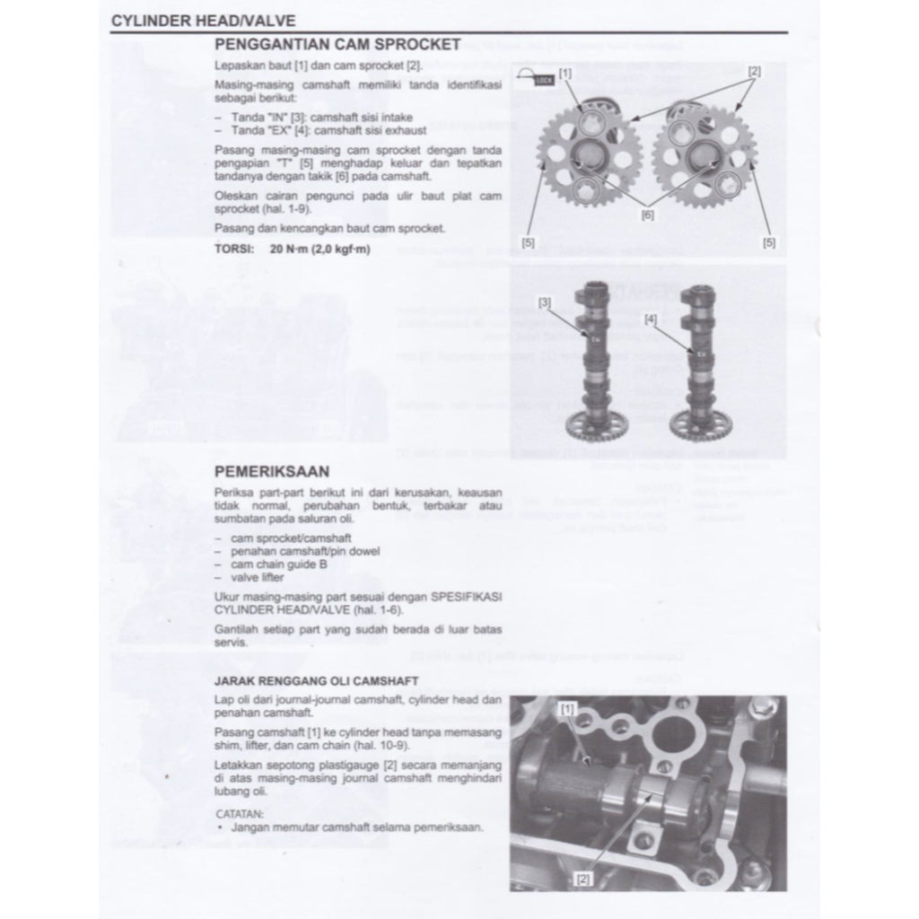 HONDA CBR 250RR CBR250RR MC51 (2017-2023) SERVICE WORKSHOP MANUAL + PARTS CATALOGUE + OWNER'S MANUAL - BAHASA INDONESIA - Image 6