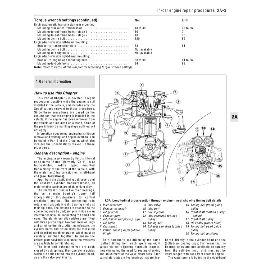 FORD MONDEO MK1 & MK2 (1993-2000) SERVICE WORKSHOP MANUAL - Image 6