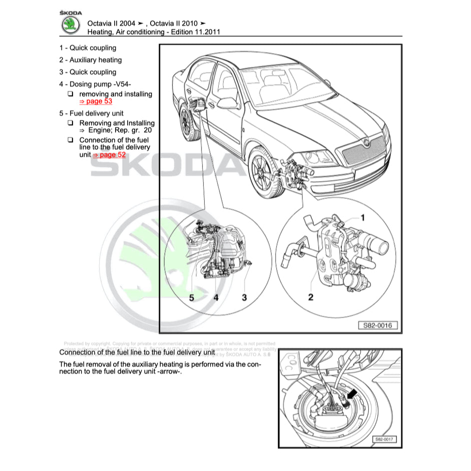 SKODA OCTAVIA 1Z (2004-2013) SERVICE WORKSHOP MANUAL - Image 6