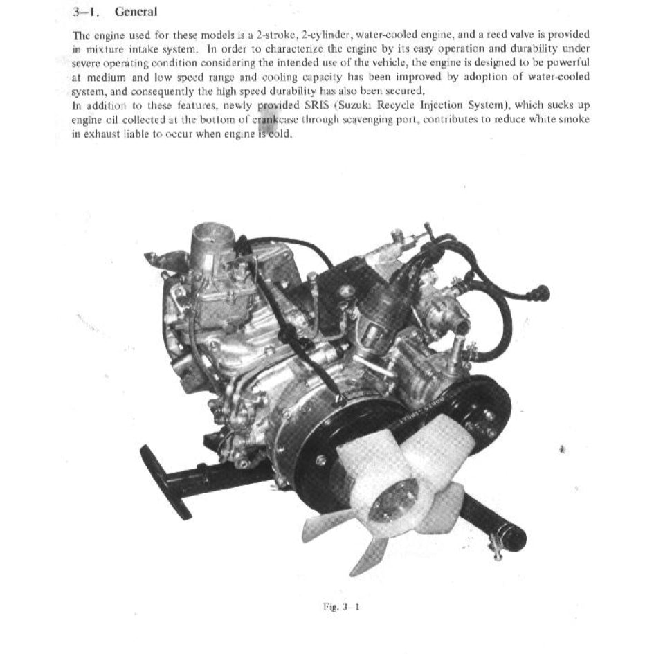 SUZUKI LJ20 JIMNY (1972-1981) SERVICE WORKSHOP MANUAL + PARTS CATALOGUE - Image 4