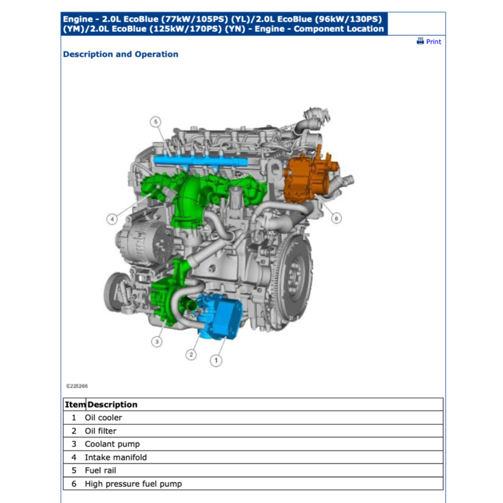 FORD RANGER T6.2 P703 (2022+) SERVICE WORKSHOP MANUAL - Image 5