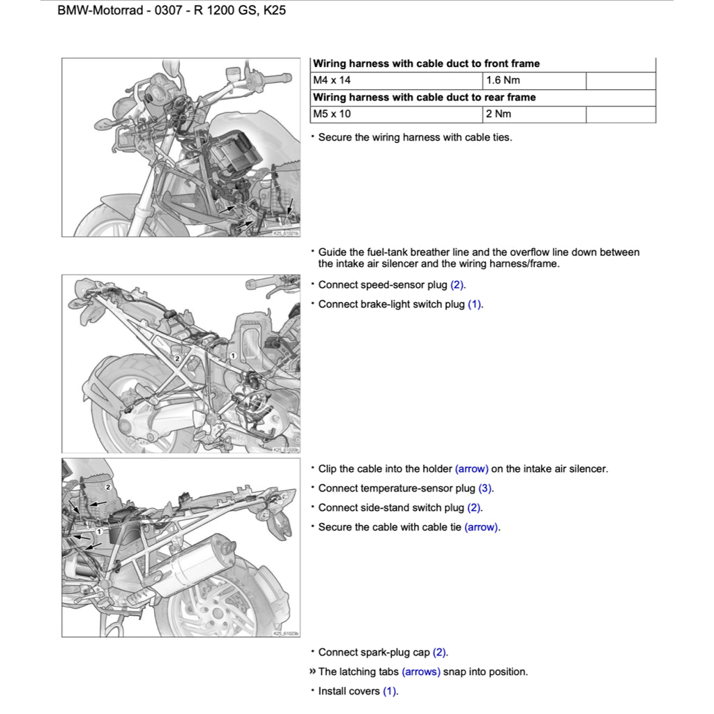 BMW MOTORRAD RSD (09-2017 UPDATE) ELECTRONIC SERVICE WORKSHOP MANUAL - WORKSHOP SPECIAL - Image 8