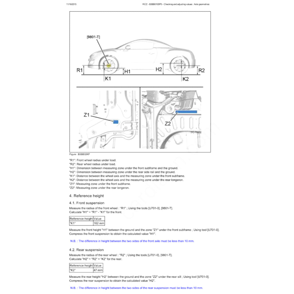 PEUGEOT RCZ (2009-2015) SERVICE WORKSHOP MANUAL - Image 5