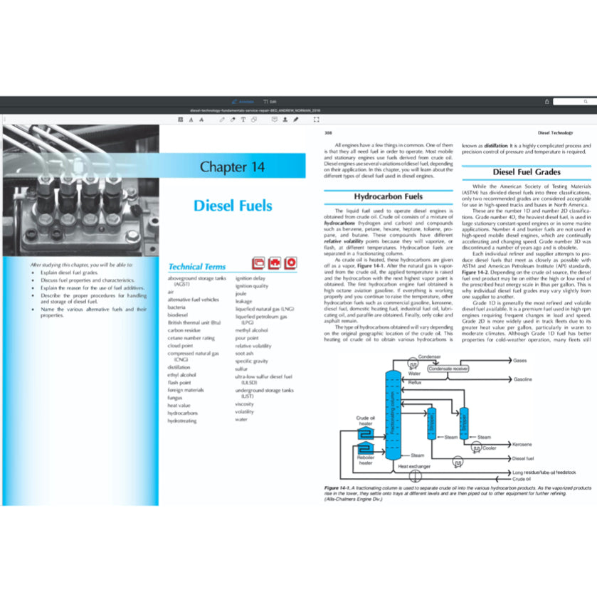 DIESEL TECHNOLOGY FUNDAMENTALS, SERVICE, REPAIR - ANDREW NORMAN, 8TH ED., 2016 - Image 5