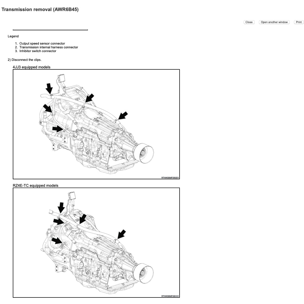 ISUZU D-MAX / MU-X UCR/UCS (2021+) SERVICE WORKSHOP MANUAL - Image 7