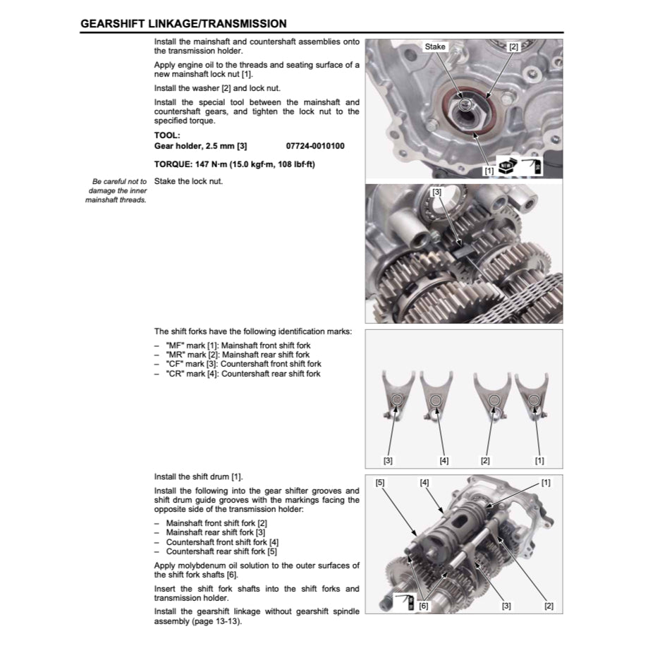HONDA GOLD WING GL1800 (2018+) SERVICE WORKSHOP MANUAL + OWNER'S MANUAL - Image 10