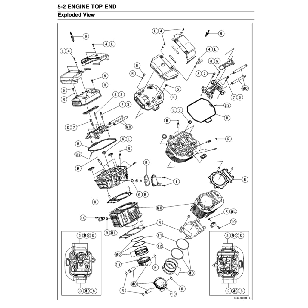 KAWASAKI VULCAN 1700 VN1700 (2009-2017) SERVICE WORKSHOP MANUAL + PARTS CATALOGUE + OWNER'S MANUAL - Image 6