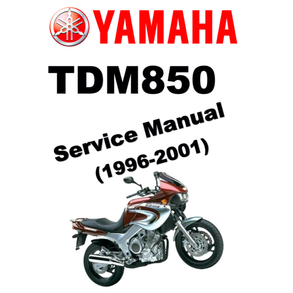 YAMAHA TDM850 (1996-2001) SERVICE WORKSHOP MANUAL + PARTS CATALOGUE + OWNER'S MANUAL - Image 2