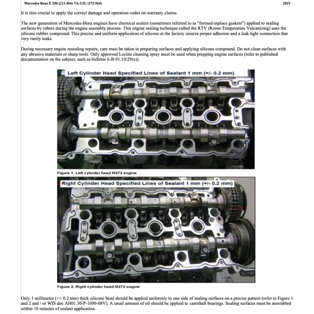 MERCEDES-BENZ E-CLASS W211 E350 M272 (2002-2009) SERVICE WORKSHOP MANUAL - Image 6
