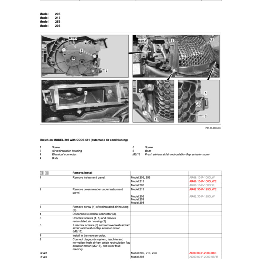 MERCEDES-BENZ W213 (2017-2023) SERVICE WORKSHOP MANUAL - Image 7