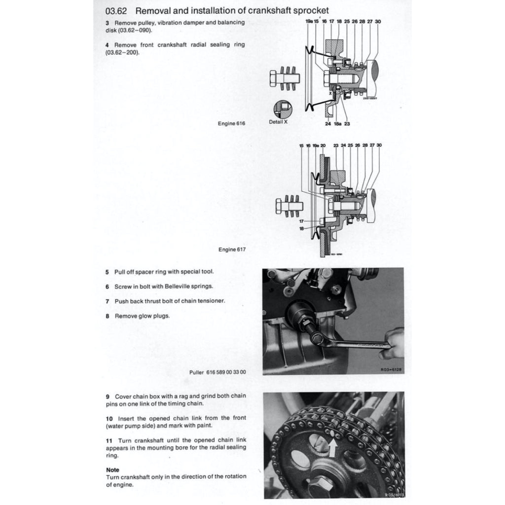 MERCEDES-BENZ ENGINE OM615 / 616 /617 SERVICE REPAIR MANUAL - Image 5