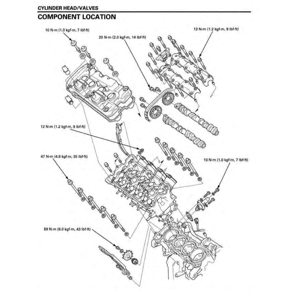 HONDA CB600F HORNET (2004-2006) SERVICE WORKSHOP MANUAL + OWNER MANUAL - Image 9