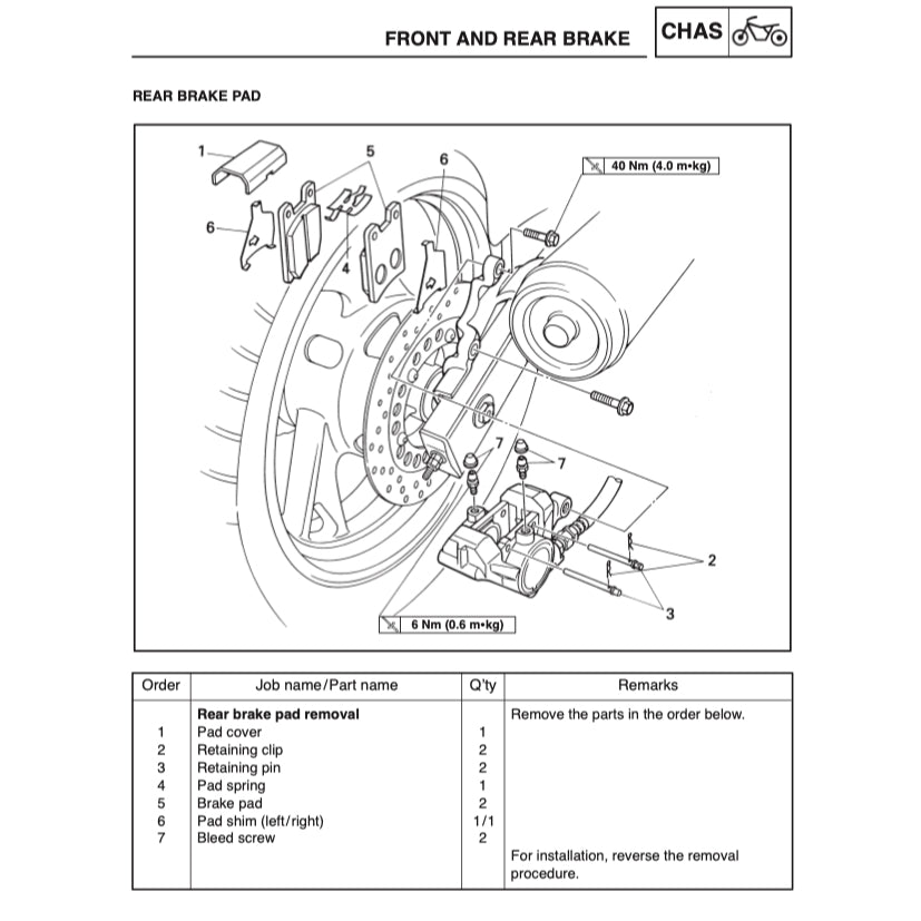 YAMAHA TDM850 (1996-2001) SERVICE WORKSHOP MANUAL + PARTS CATALOGUE + OWNER'S MANUAL - Image 6