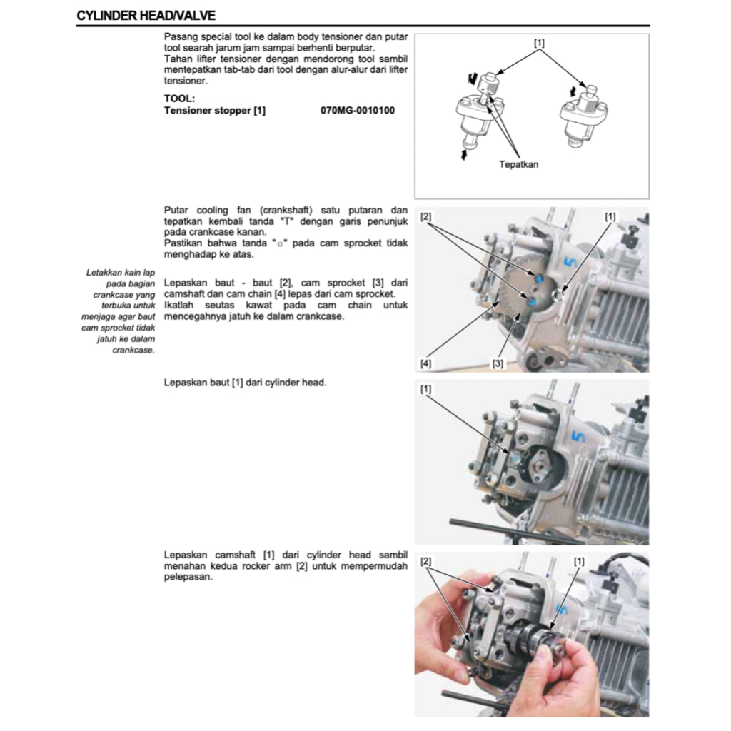 HONDA SPACY 110 NSC110 (2011-2018) SERVICE WORKSHOP MANUAL+PARTS CATALOGUE+OWNER MANUAL - BAHASA INDONESIA - Image 9