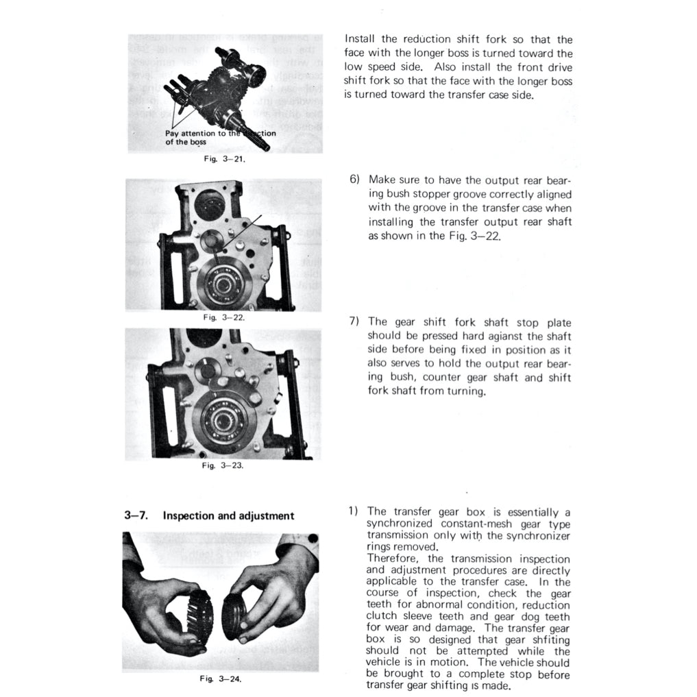 SUZUKI LJ10 JIMNY (1970-1981) SERVICE WORKSHOP MANUAL + PARTS CATALOGUE - Image 7
