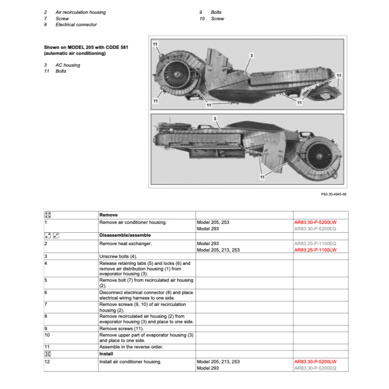 MERCEDES-BENZ W213 (2017-2023) SERVICE WORKSHOP MANUAL - Image 9