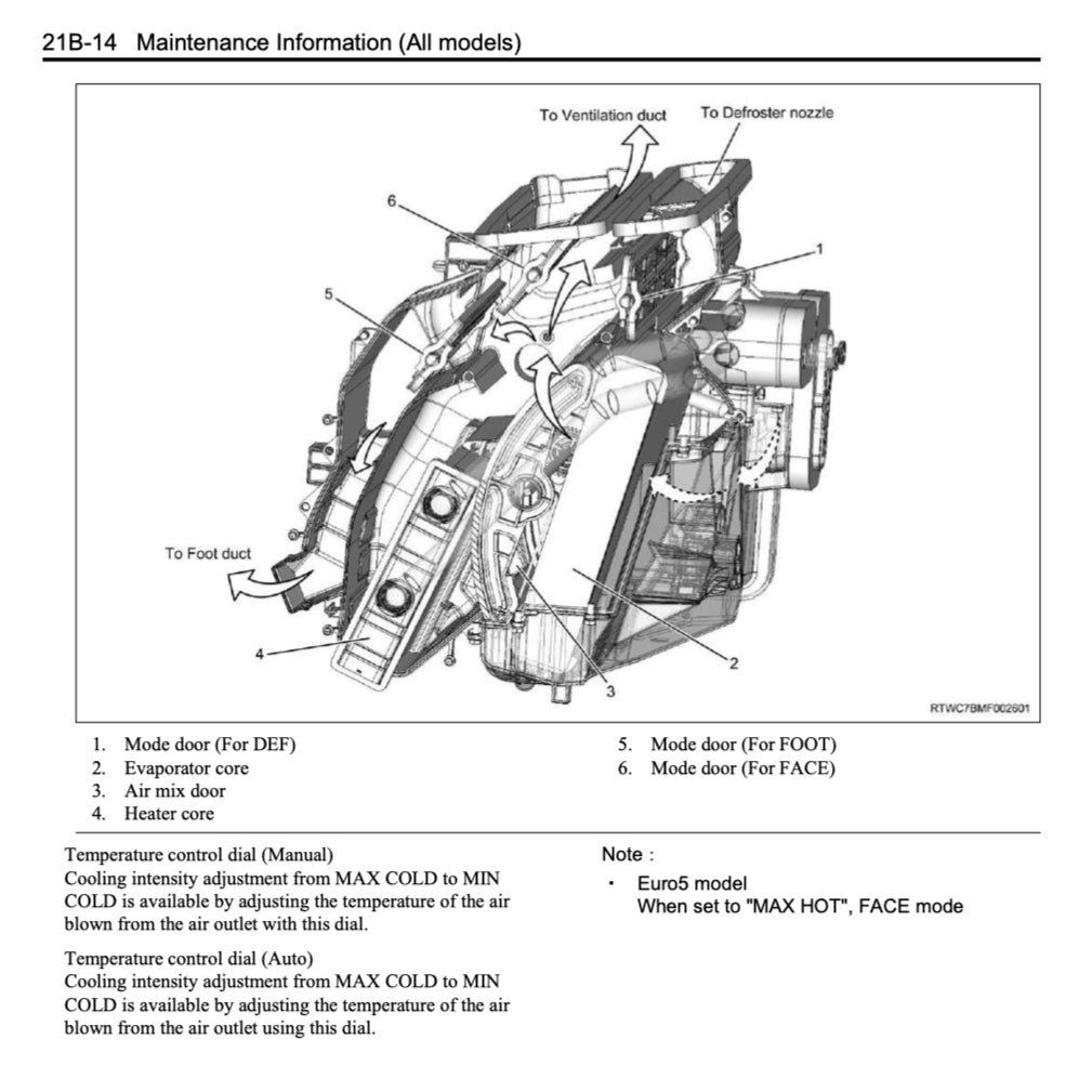 ISUZU D-MAX TFR / TFS (2012-2020) SERVICE WORKSHOP MANUAL - Image 7