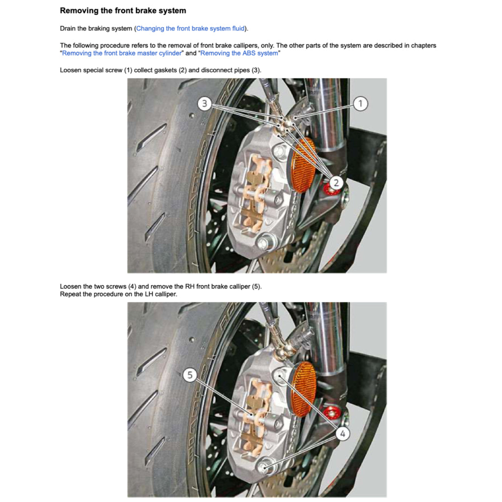 DUCATI PANIGALE 955 V2 (2020+) SERVICE WORKSHOP MANUAL + PARTS CATALOGUE + OWNER'S MANUAL - Image 6