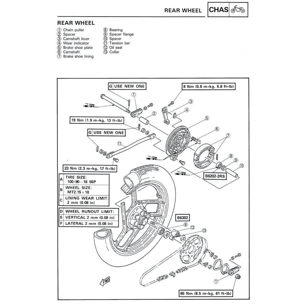YAMAHA TZR125 (1987-1996) SERVICE WORKSHOP MANUAL + PARTS CATALOGUE + OWNER'S MANUAL - Image 6
