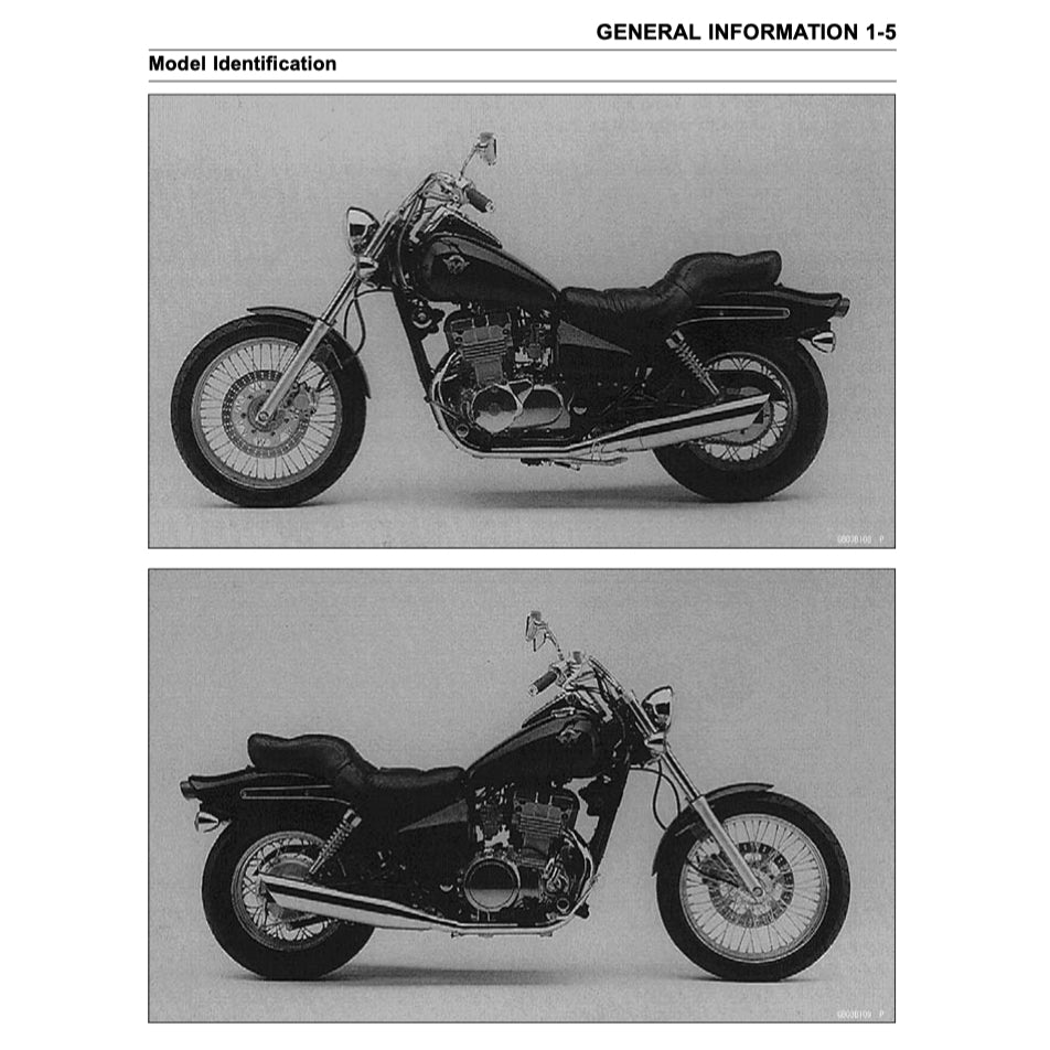 KAWASAKI VULCAN EN500 / LTD (1996-2008) SERVICE WORKSHOP MANUAL - Image 4
