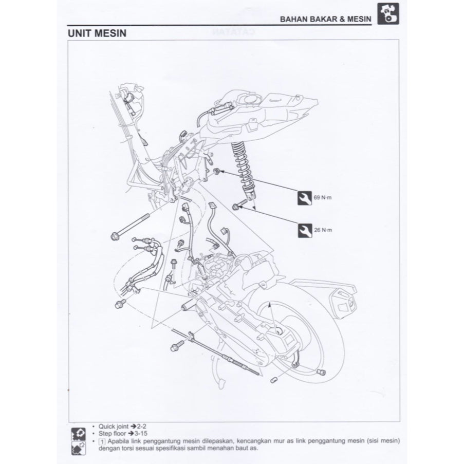 HONDA VARIO 150 VARIO150 CBT (2018+) SERVICE WORKSHOP MANUAL + PARTS CATALOGUE + OWNER'S MANUAL - BAHASA INDONESIA - Image 6