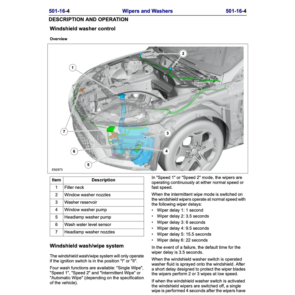FORD MONDEO MK4 (2007-2014) SERVICE WORKSHOP MANUAL - Image 9