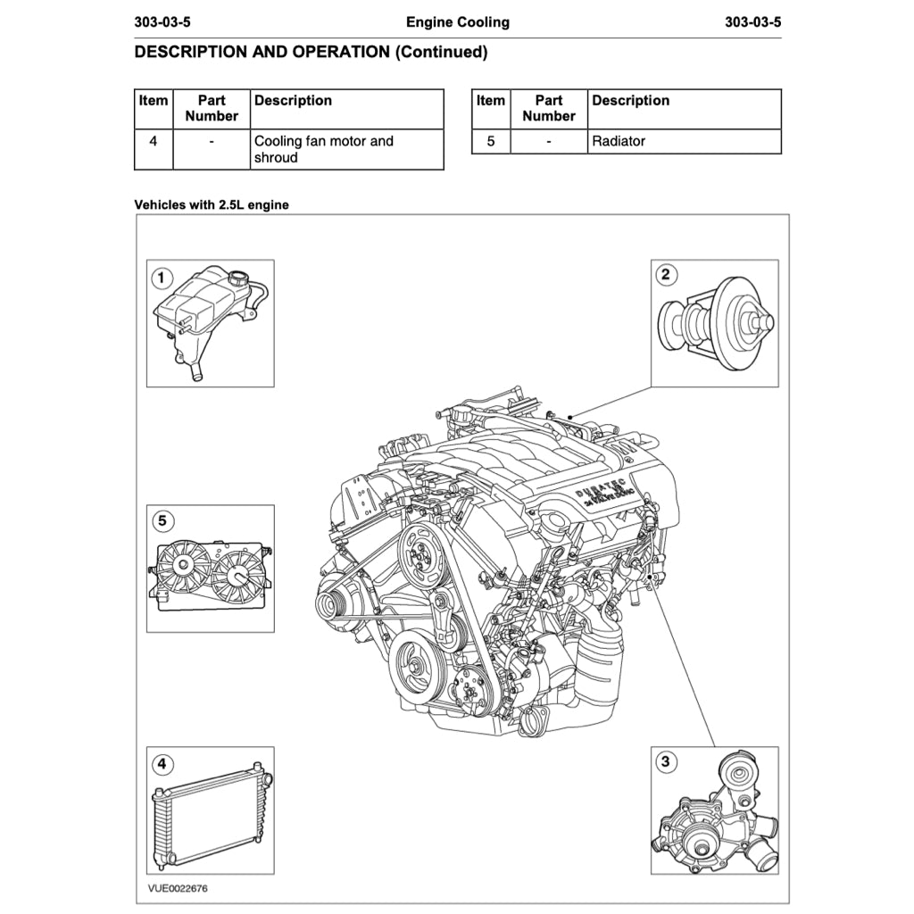 FORD MONDEO MK3 (2000-2007) SERVICE WORKSHOP MANUAL - Image 9