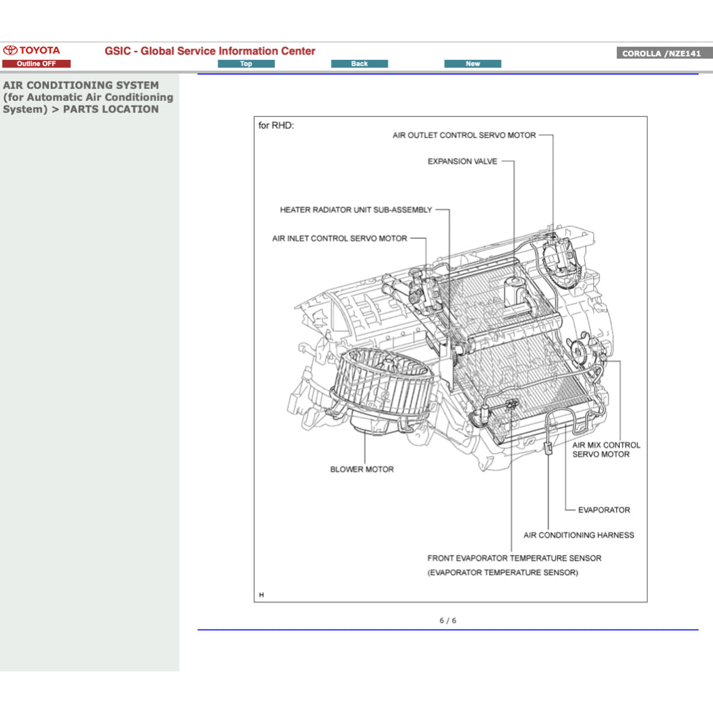 TOYOTA COROLLA ALTIS E141 (2010-2013) SERVICE WORKBOOK WORKSHOP MANUAL - Image 6