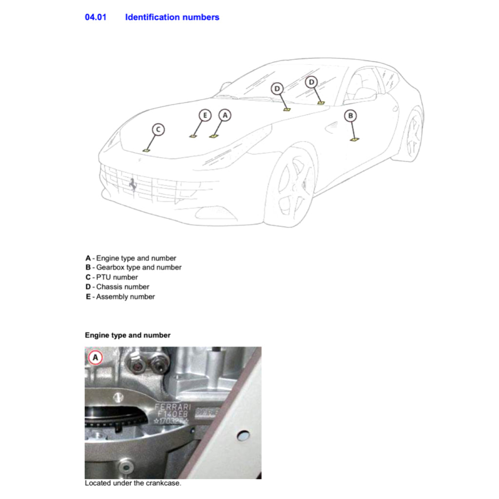 FERRARI FF F151 (2011-2016) SERVICE WORKSHOP MANUAL - Image 5