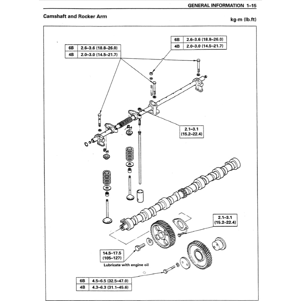 ISUZU ENGINE 4BG1/4BG1T/6BG1 SERVICE WORKSHOP MANUAL - Image 6