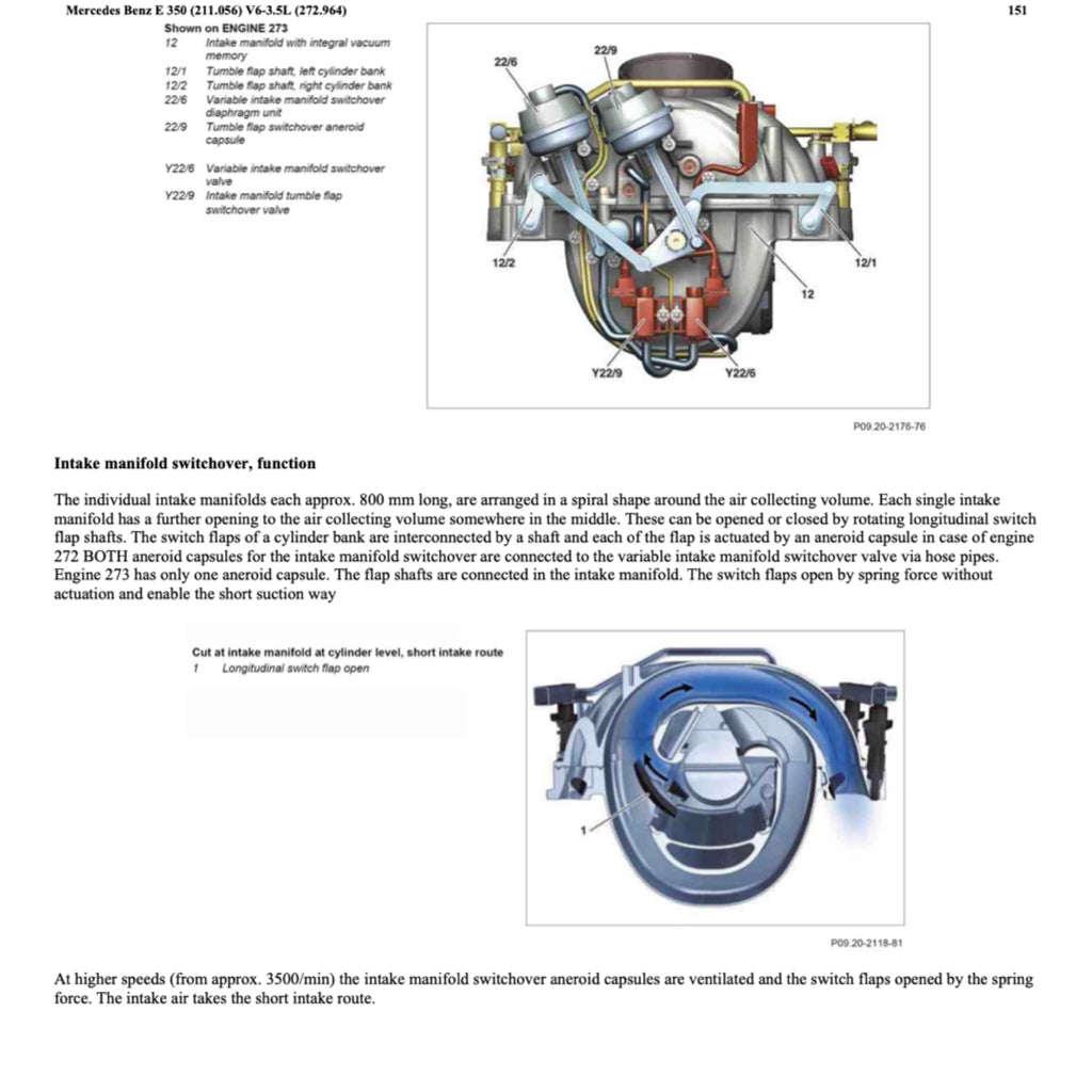 MERCEDES-BENZ E-CLASS W211 E350 M272 (2002-2009) SERVICE WORKSHOP MANUAL - Image 7