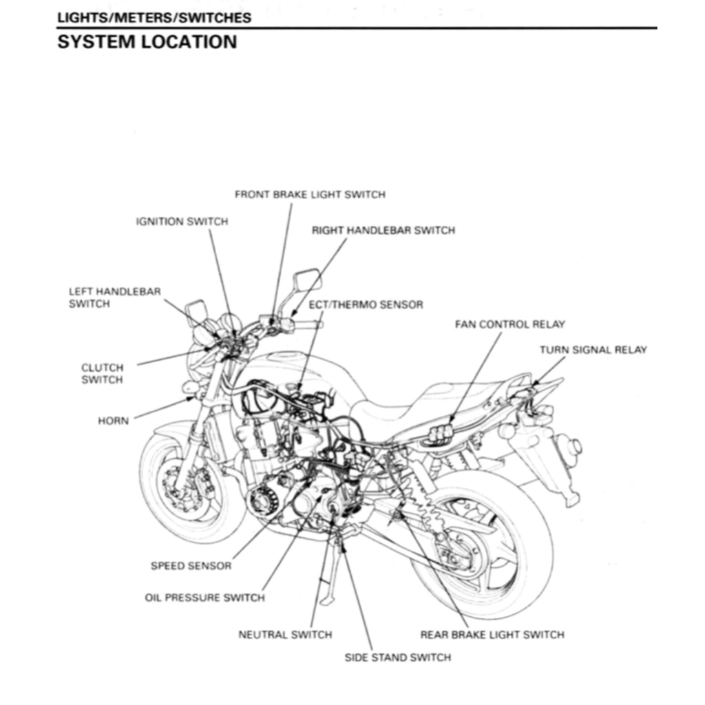 HONDA CB1300F SUPER FOUR SC54 (2003-2013) SERVICE WORKSHOP MANUAL + PARTS CATALOGUE + OWNER'S MANUAL - Image 7