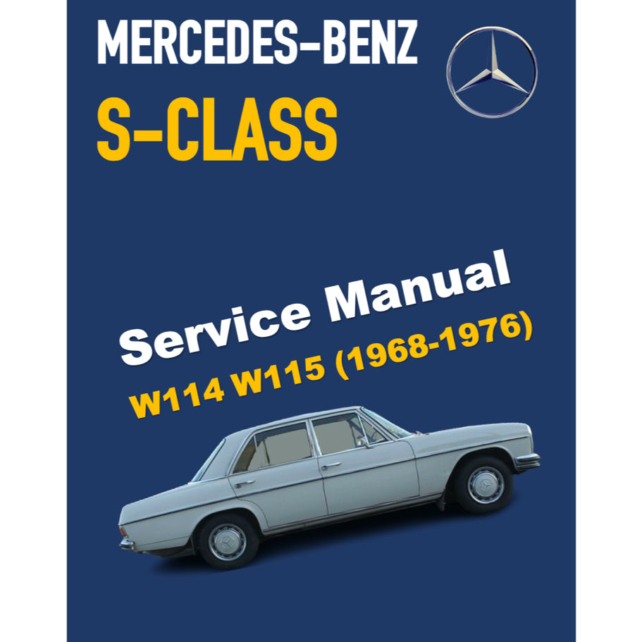 MERCEDES-BENZ W114 W115 (1968-1976) SERVICE WORKSHOP MANUAL LIBRARY - Image 2