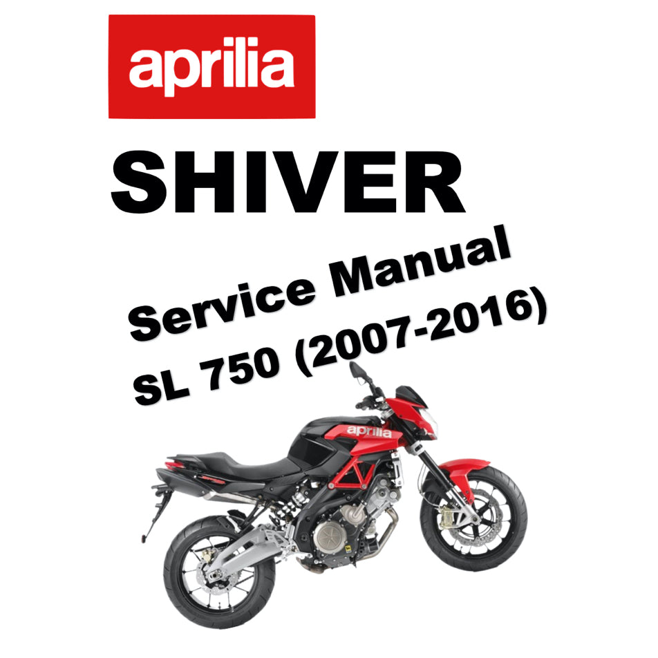 APRILIA SHIVER SL750 (2007-2016) SERVICE WORKSHOP MANUAL + PARTS CATALOGUE + OWNER'S MANUAL - Image 2