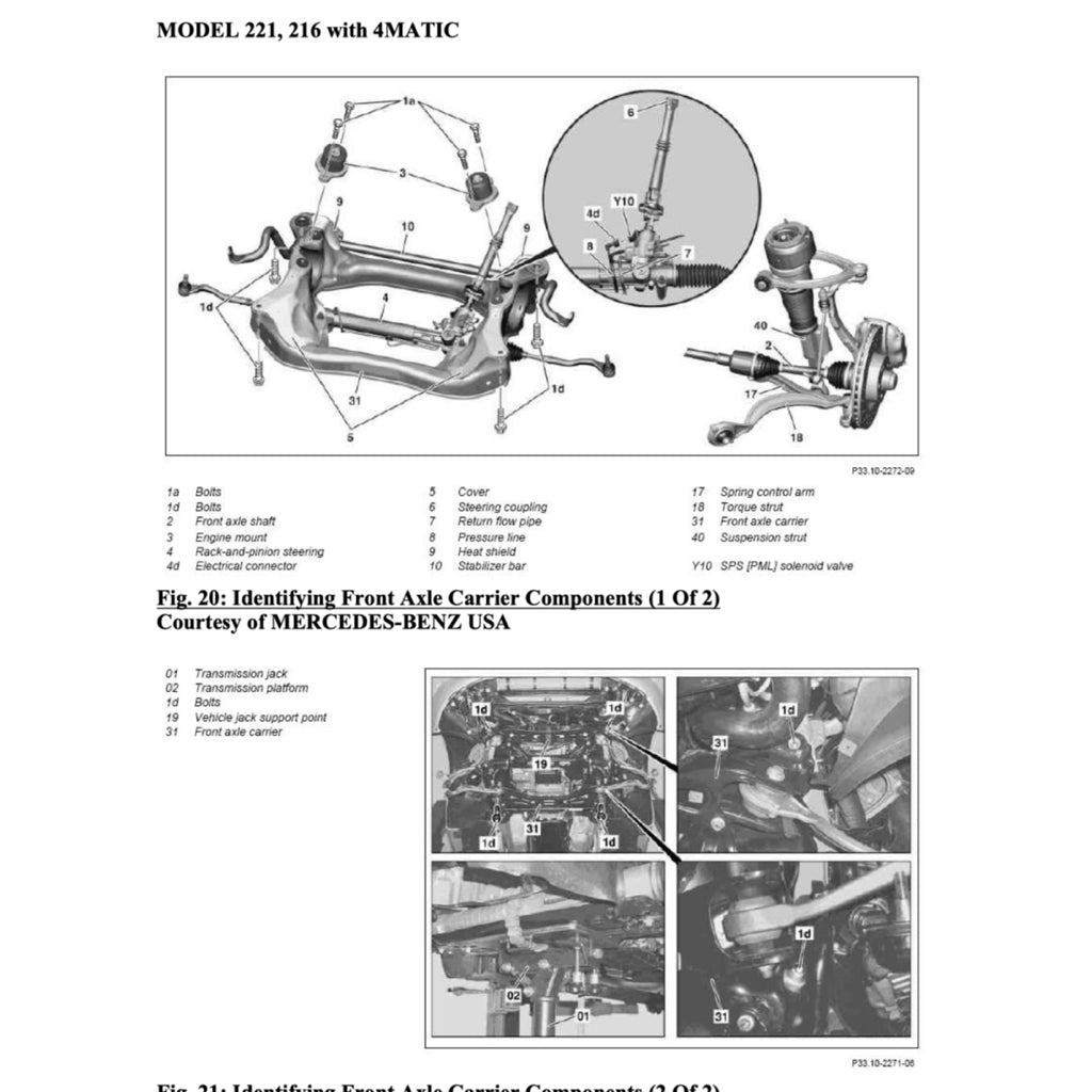 MERCEDES-BENZ W221 (2006-2013) SERVICE WORKSHOP MANUAL - Image 7