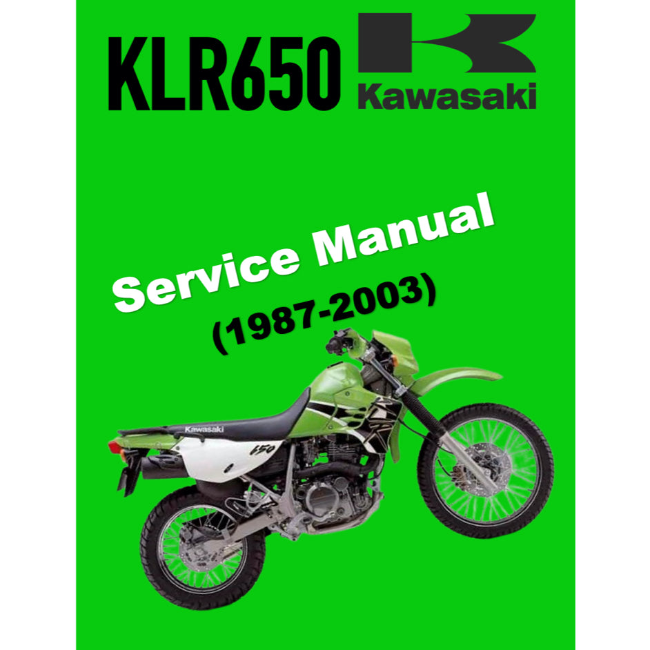 KAWASAKI KLR650 (1987-2003) SERVICE WORKSHOP MANUAL + OWNER'S MANUAL - Image 2