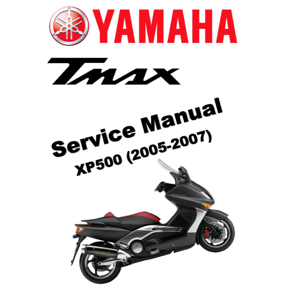 T-MAX YAMAHA TMAX XP500 (2005-2007) SERVICE WORKSHOP MANUAL + PARTS CATALOGUE + OWNER'S MANUAL - Image 2