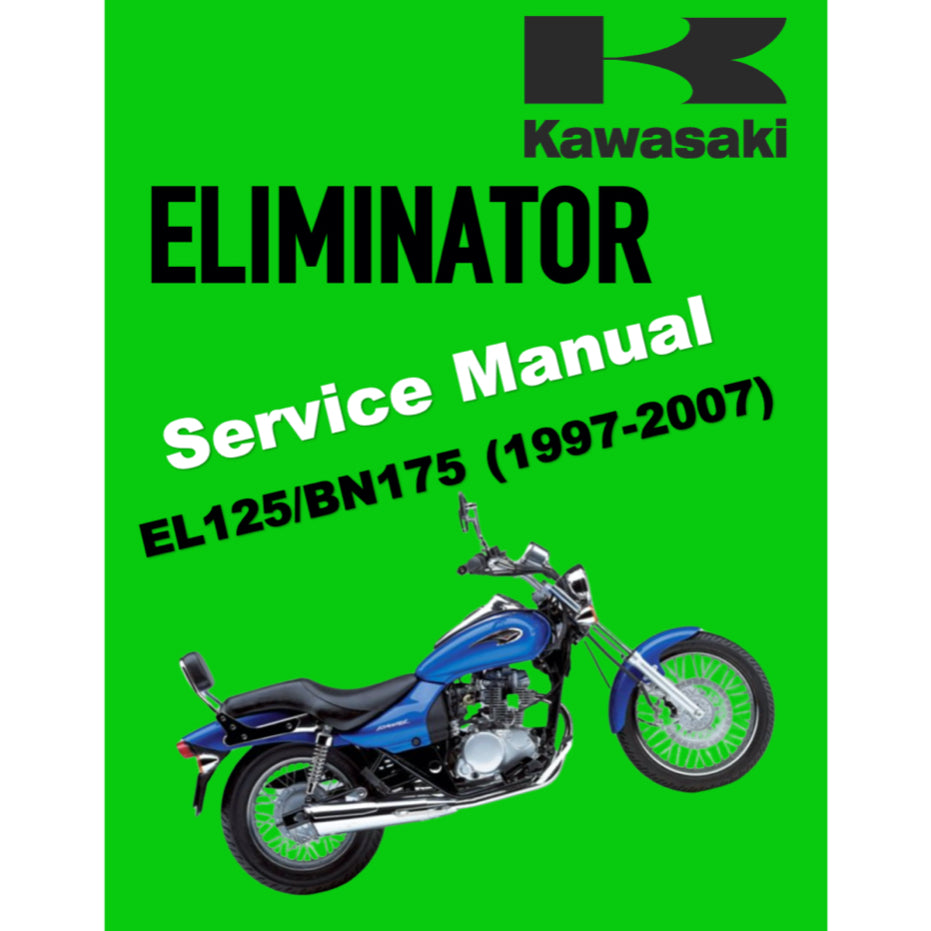 KAWASAKI ELIMINATOR 125 / MODENAS JAGUH 175 (1997-2007) SERVICE WORKSHOP MANUAL + PARTS CATALOGUE + OWNER'S MANUAL - Image 2