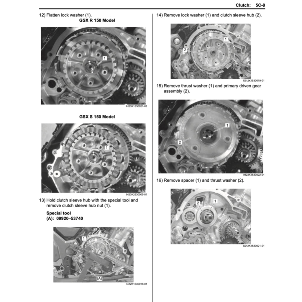 SUZUKI GSXR 150 / GSX-R 150 / GSX-R150 L8 (2017+) SERVICE WORKSHOP MANUAL + PARTS CATALOGUE + OWNER'S MANUA - Image 6