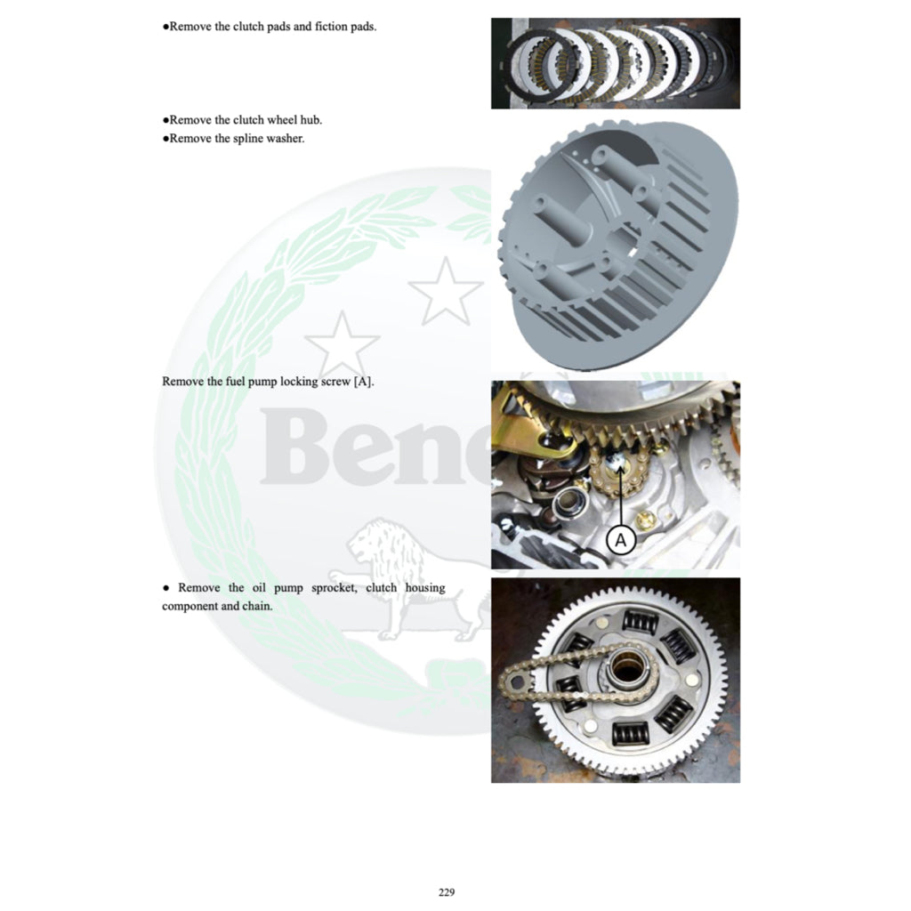 BENELLI TRK 251 (2019+) SERVICE WORKSHOP MANUAL + PARTS CATALOGUE + OWNER MANUAL - Image 9