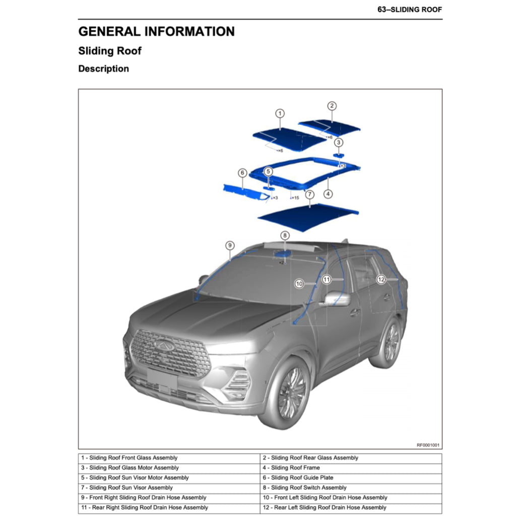 CHERY TIGGO 7 PRO (2020+) SERVICE WORKSHOP MANUAL - Image 8