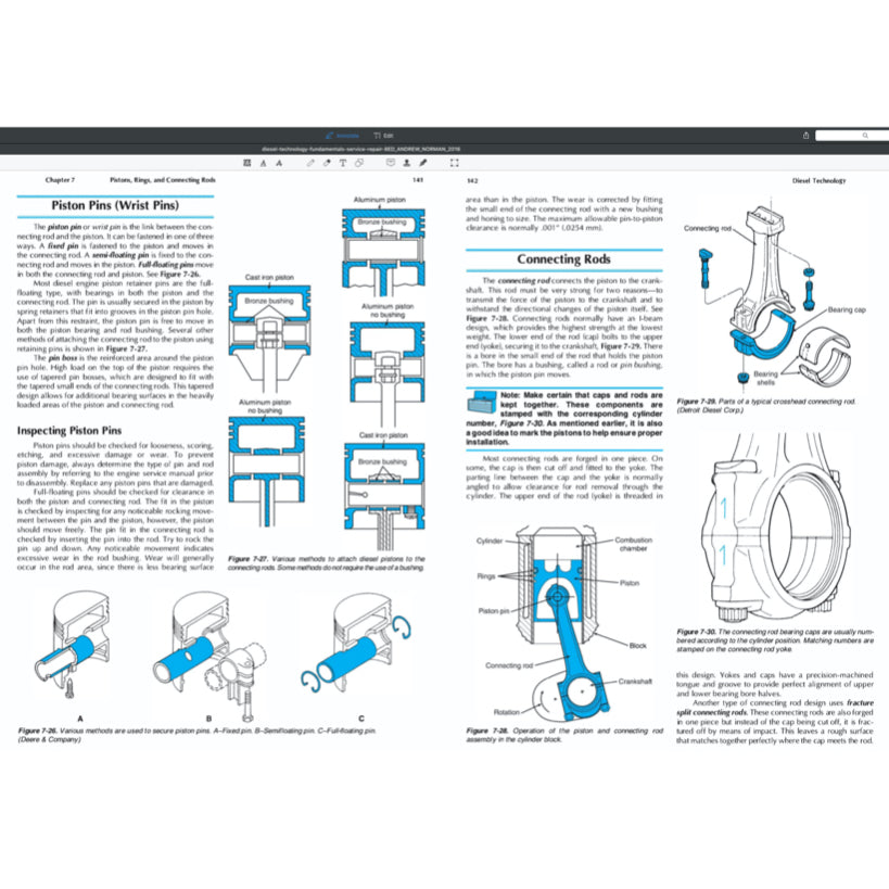 DIESEL TECHNOLOGY FUNDAMENTALS, SERVICE, REPAIR - ANDREW NORMAN, 8TH ED., 2016 - Image 8