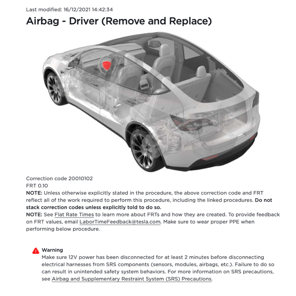 TESLA MODEL Y (2020+) SERVICE WORKSHOP MANUAL - Image 6