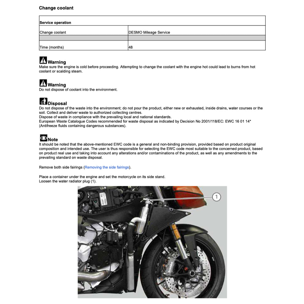 DUCATI PANIGALE 955 V2 (2020+) SERVICE WORKSHOP MANUAL + PARTS CATALOGUE + OWNER'S MANUAL - Image 4