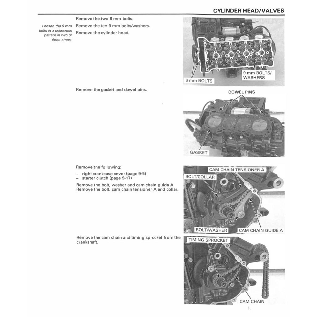 HONDA CB600F/FA HORNET (2007-2013) SERVICE WORKSHOP MANUAL + OWNER MANUAL - Image 7