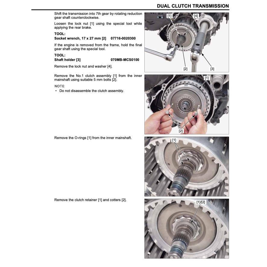 HONDA GOLD WING GL1800 (2018+) SERVICE WORKSHOP MANUAL + OWNER'S MANUAL - Image 9