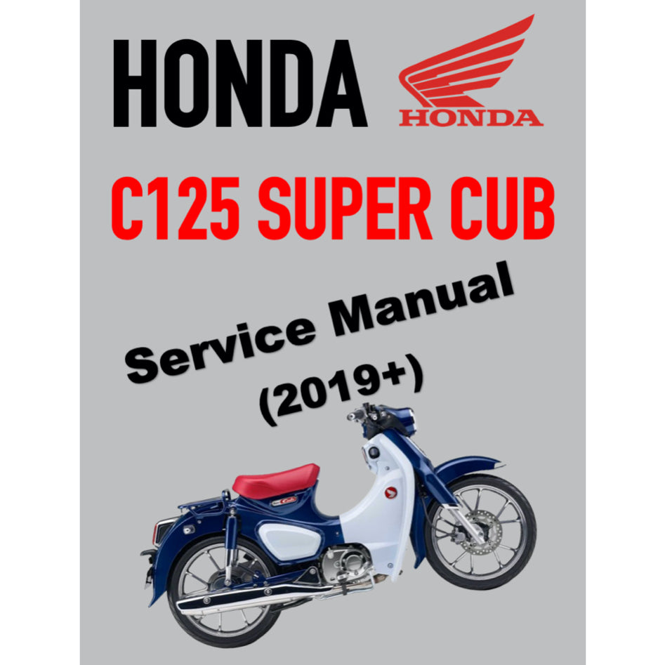HONDA C125 SUPER CUB (2019+) SERVICE WORKSHOP MANUAL + PARTS CATALOGUE + OWNER'S MANUAL - Image 2