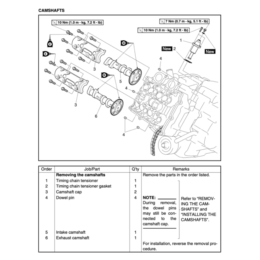T-MAX YAMAHA TMAX XP500 (2005-2007) SERVICE WORKSHOP MANUAL + PARTS CATALOGUE + OWNER'S MANUAL - Image 4