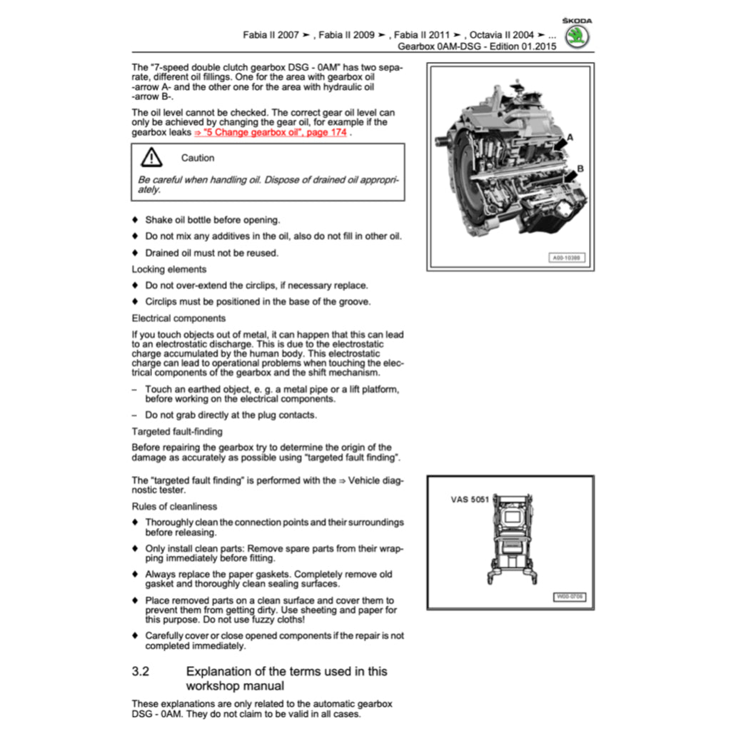 SKODA OCTAVIA 1Z (2004-2013) SERVICE WORKSHOP MANUAL - Image 8