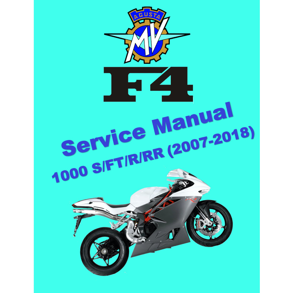 MV AGUSTA F4 1000 S/FT/R/RR (2007-2018) SERVICE WORKSHOP MANUAL + PARTS CATALOGUE + OWNER'S MANUAL - Image 2